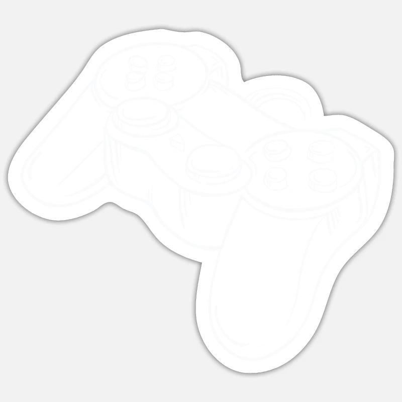 Spiel-Controller Sticker Größe S (10 x 10 cm)