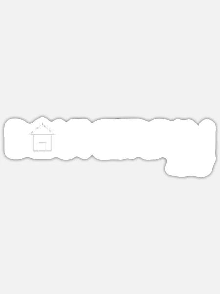 Bauherrin 2021 | Hauskauf | Eigenheim | Umzug - Sticker Größe S (10 x 10 cm) - Mattweiß