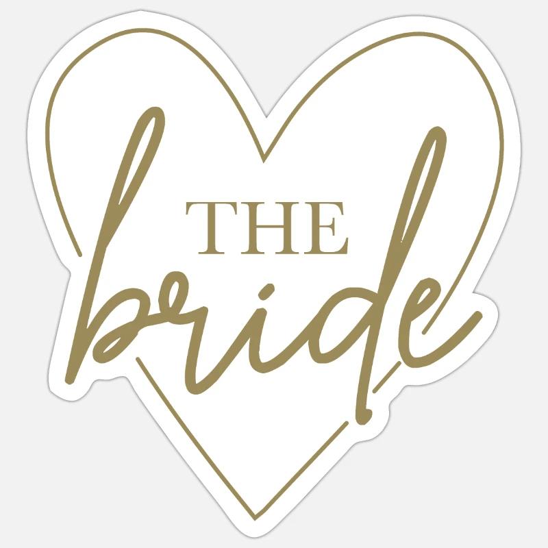 Hello Bride - la mariée Sticker taille S (10 x 10 cm)