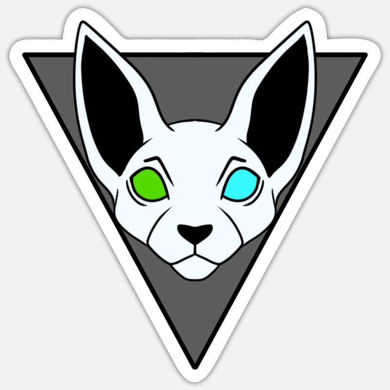 Sphinx cat Sticker Größe S (10 x 10 cm)