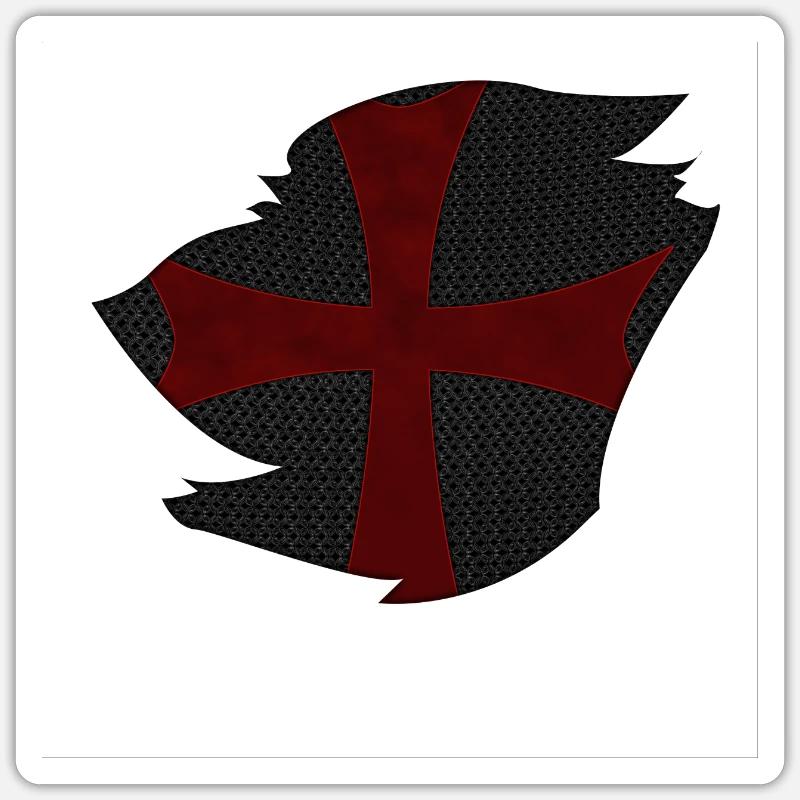 Crusader Sticker size S (10 x 10 cm)