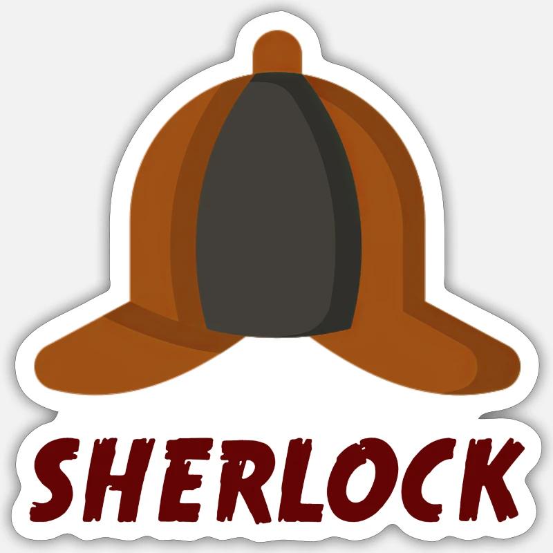 Sherlock - Sticker size S (10 x 10 cm) - white matte