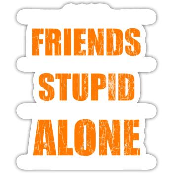 Friends Love Best Friend - Sticker size S (10 x 10 cm) - white matte - Front
