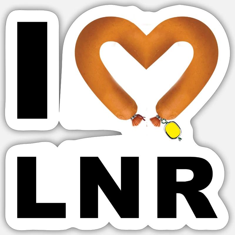 ily schwarz - Sticker Größe S (10 x 10 cm) - Mattweiß