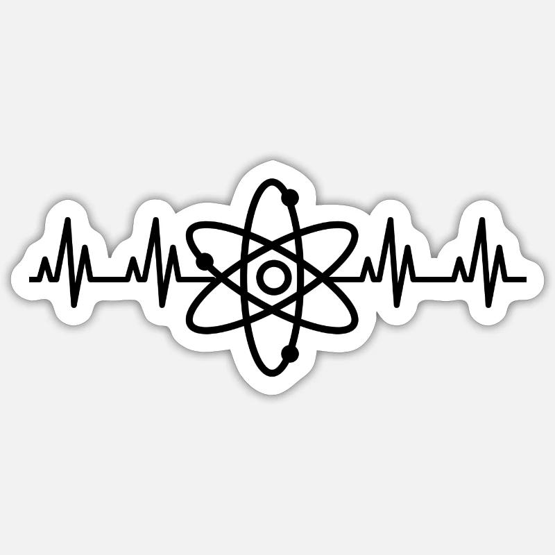 Science - Sticker taille S (10 x 10 cm) - blanc mat