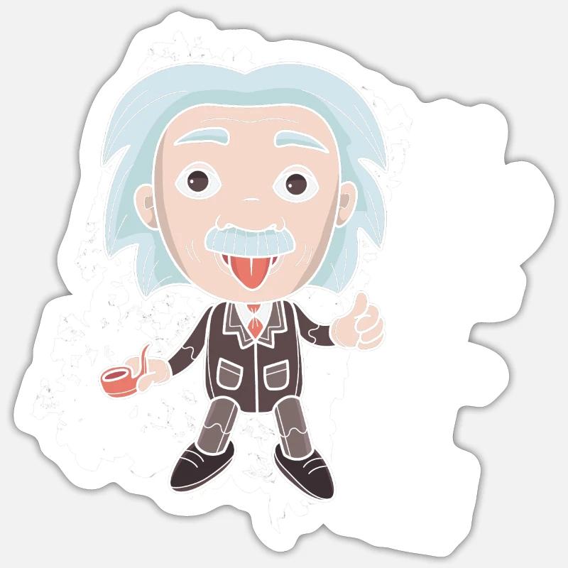 Physique Formule E=mc2 - Sticker taille S (10 x 10 cm) - blanc mat