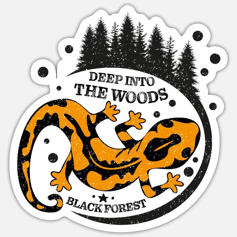 Deep Into the Woods - Sticker size S (10 x 10 cm) - white matte