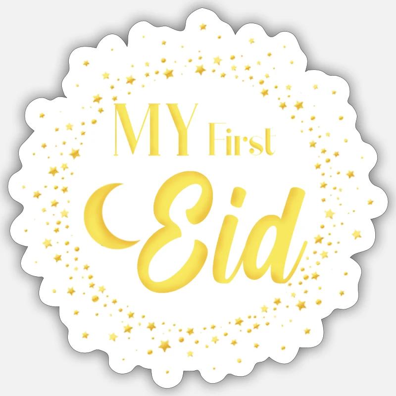 MY First Eid - Sticker Größe S (10 x 10 cm) - Mattweiß
