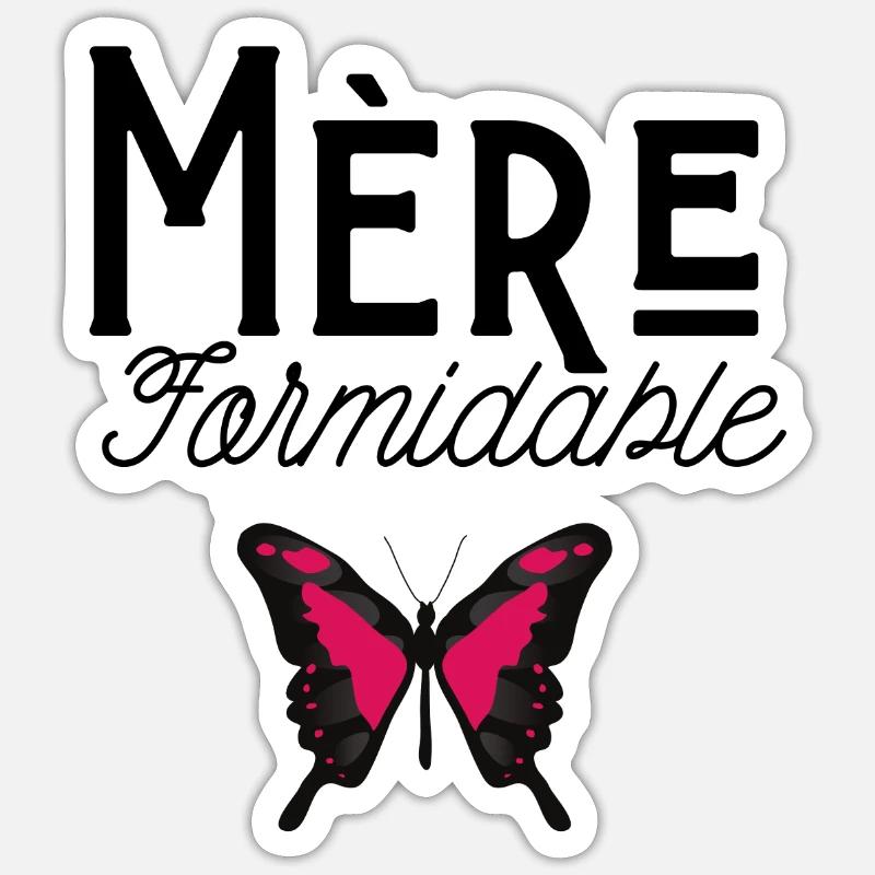 Mère formidable Sticker taille S (10 x 10 cm)