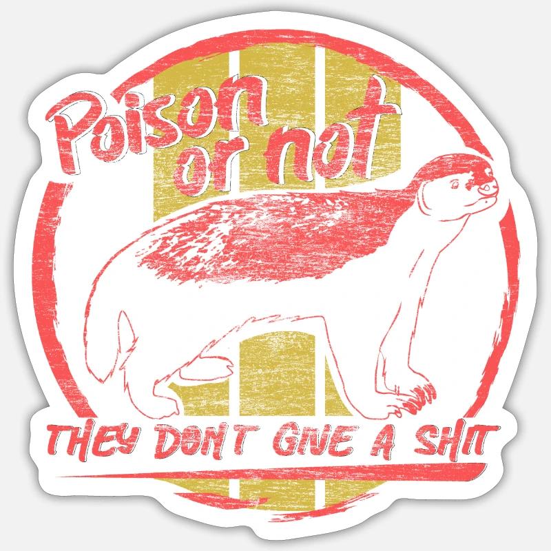 Badger vinterdyr Sticker