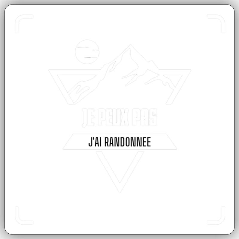 I hiked - Sticker size S (10 x 10 cm) - white matte