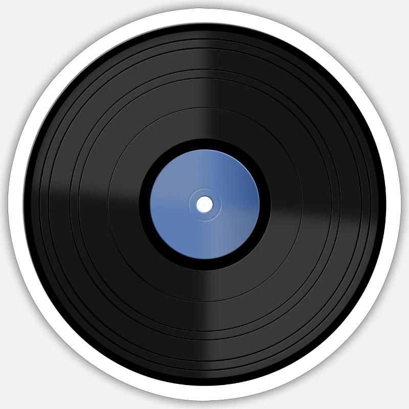 Disques classiques en vinyle Sticker taille S (10 x 10 cm)