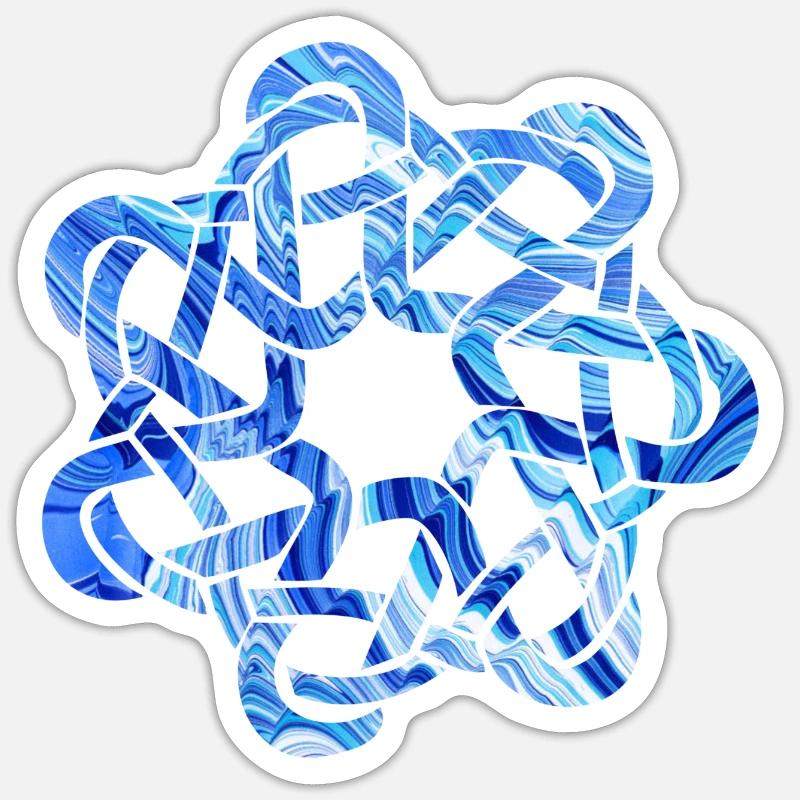 noeud celtique 9 e 80 Sticker taille S (10 x 10 cm)
