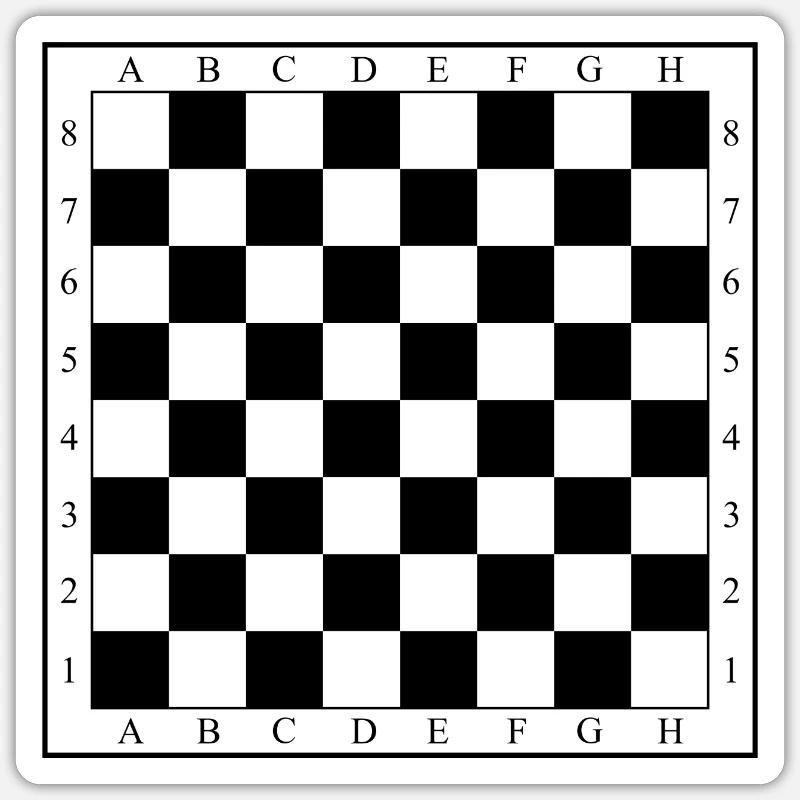 chessboard Sticker size S (10 x 10 cm)