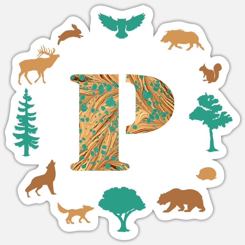 wald e 95 p Sticker Größe S (10 x 10 cm)