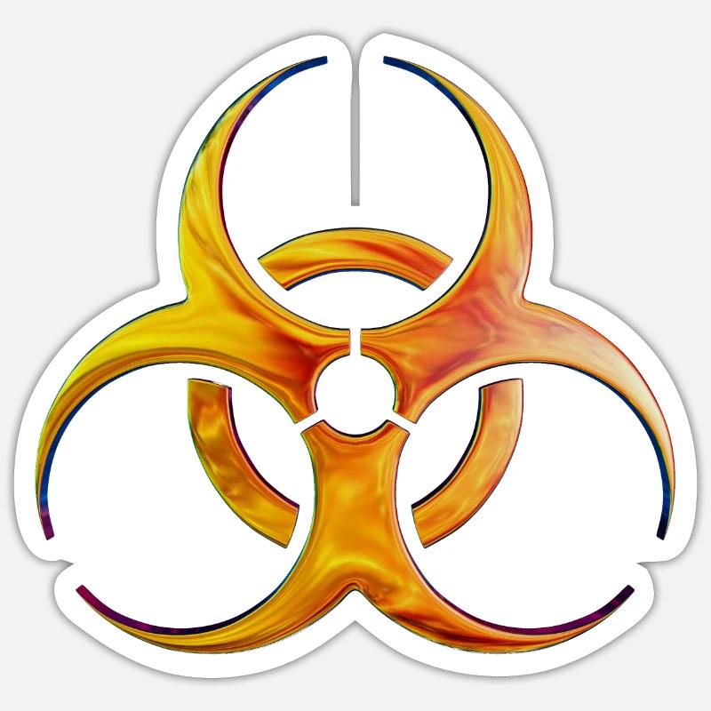 bio - Sticker taille S (10 x 10 cm) - blanc mat