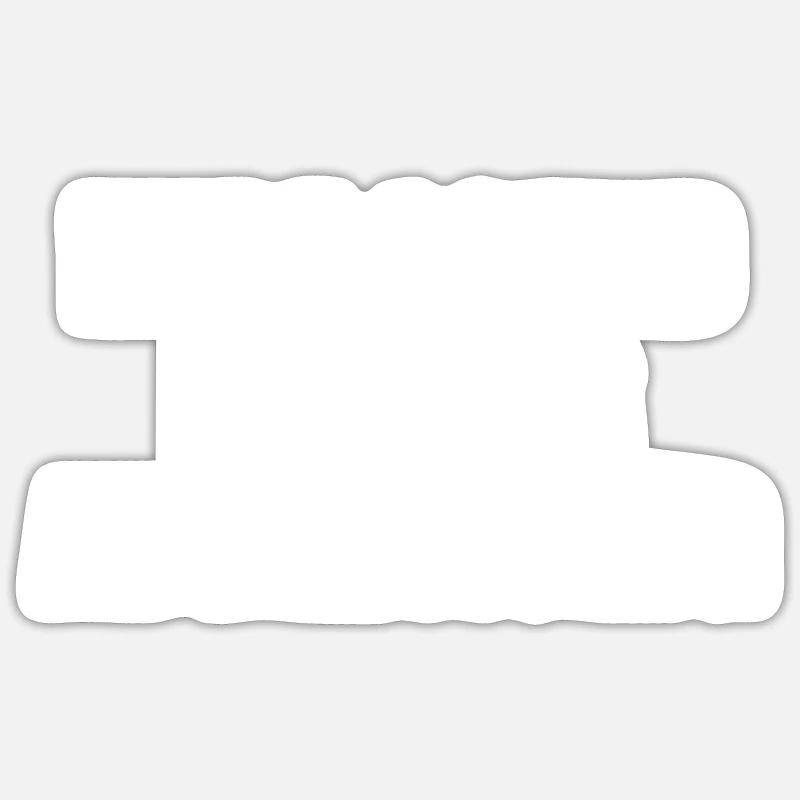 Here could be your ad create gift yoursel - Sticker taille S (10 x 10 cm) - blanc mat