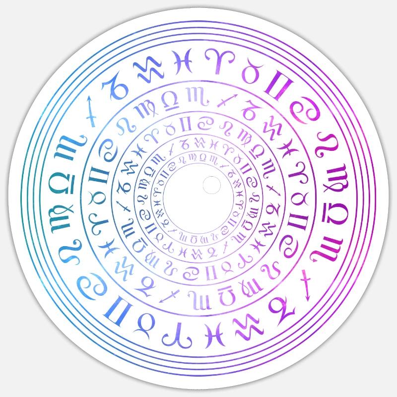 L’œil de l’univers - Sticker taille S (10 x 10 cm) - blanc mat