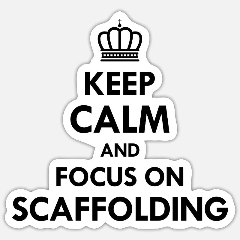 Plate-forme d’échafaudage constructeur d’échafaudage d’échafaudage d’échafaudage Sticker taille S (10 x 10 cm)