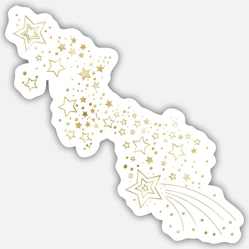 Sternenschauer Sticker Größe S (10 x 10 cm)