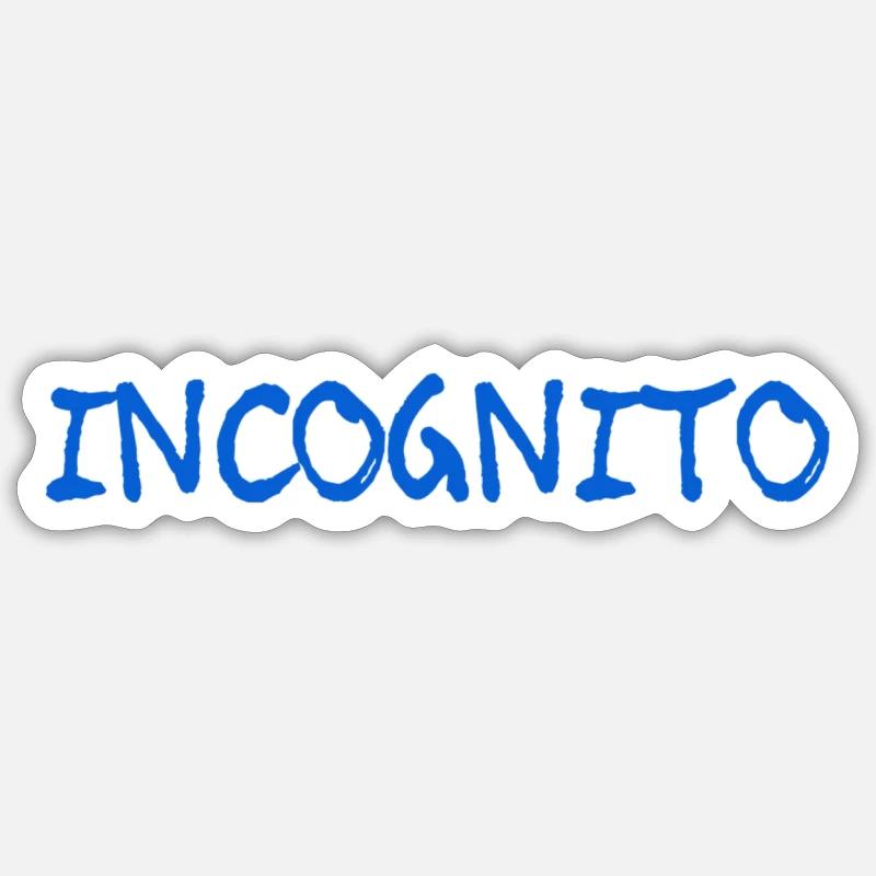 I am not recognisable - Sticker size S (10 x 10 cm) - white matte