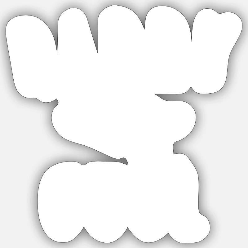 Sticker Größe S (10 x 10 cm) - 