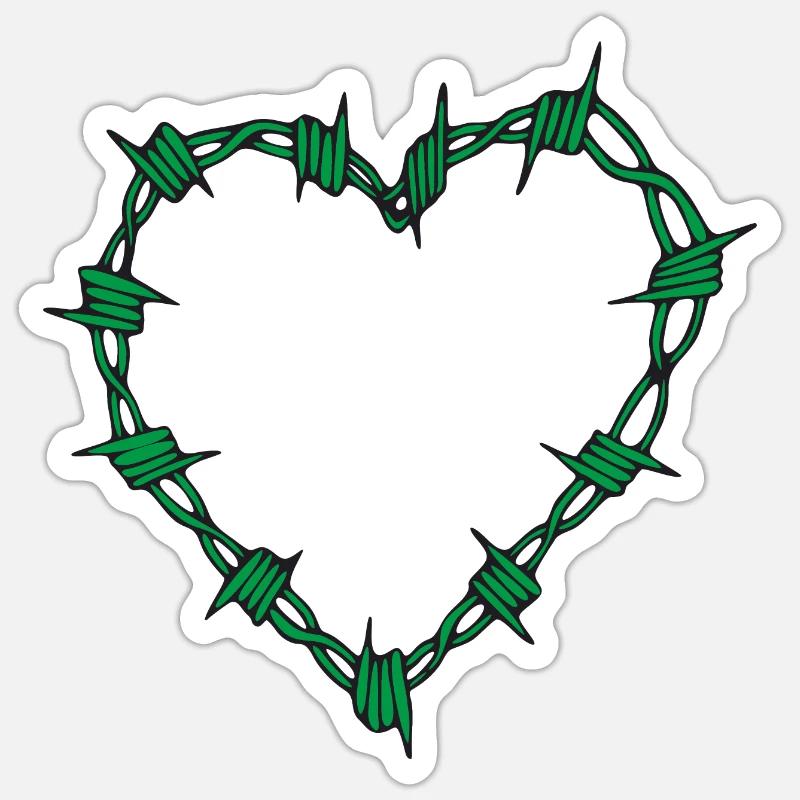 Fils de fer - Sticker taille S (10 x 10 cm) - blanc mat