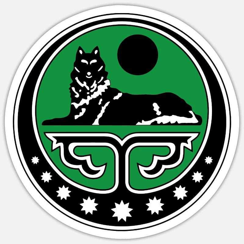 Chechen Geschenk Tschetschenien Dagestan Grosny Sticker Größe S (10 x 10 cm)