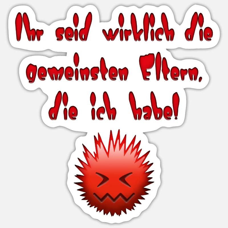 Die gemeinsten Eltern Sticker Größe S (10 x 10 cm)