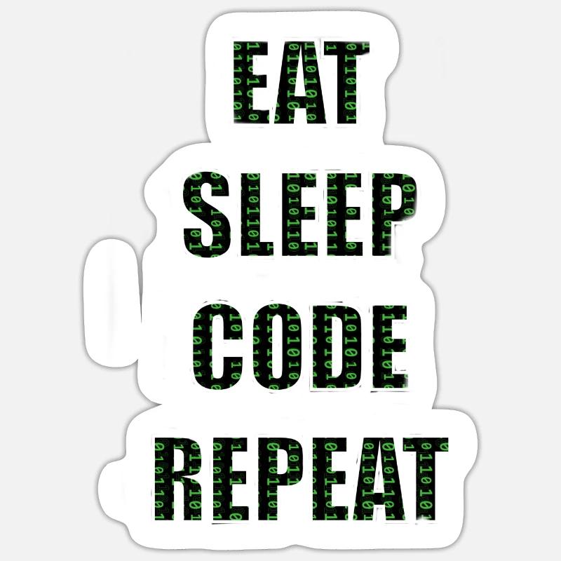 Programmierer Programmieren Programmierung Code Sticker Größe S (10 x 10 cm)