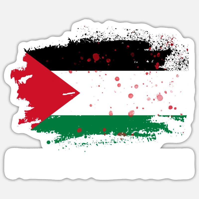 Libérer la Palestine - Sticker taille S (10 x 10 cm) - blanc mat