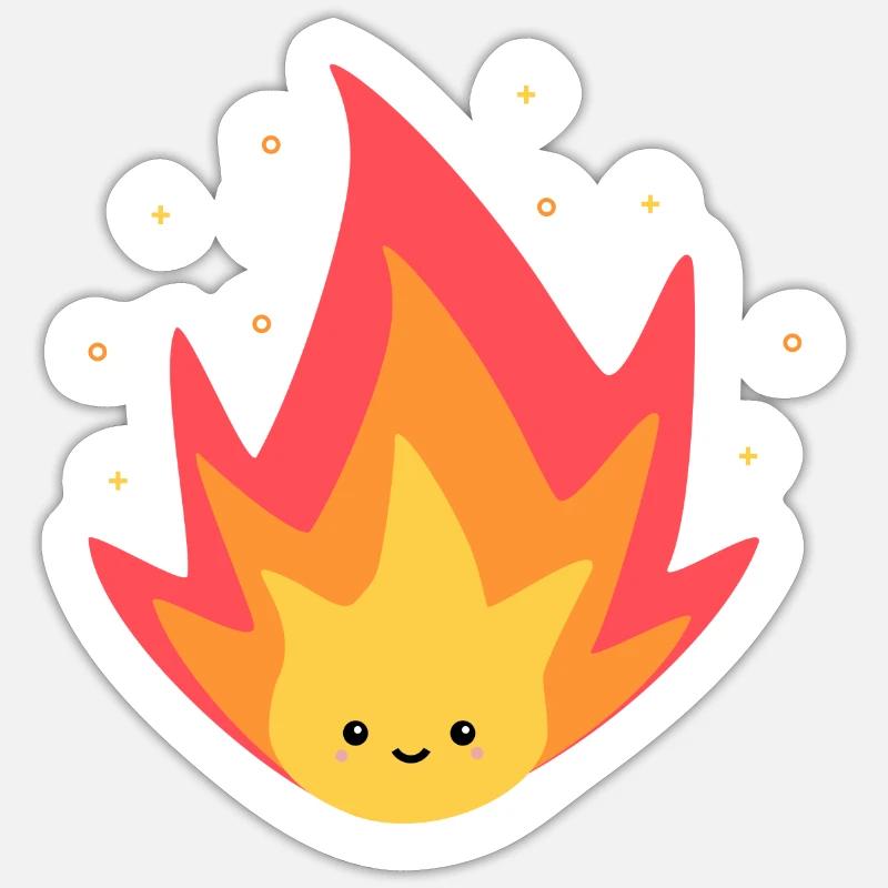 Flame | Fire | Fire Sticker size S (10 x 10 cm)
