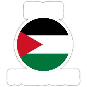 Libérer la Palestine - Sticker taille S (10 x 10 cm) - blanc mat - Devant
