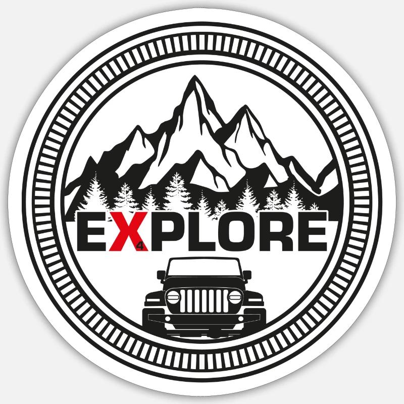 JL / Gladiator - Explore Sticker Größe S (10 x 10 cm)