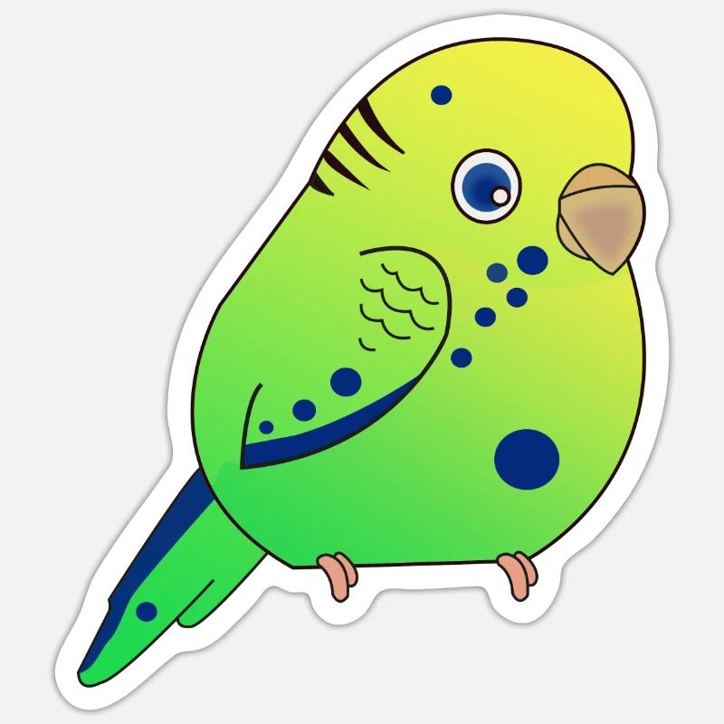 Budgerigar, Small Budgerigar Sticker size S (10 x 10 cm)
