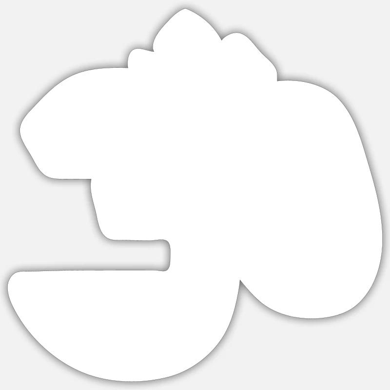 Om - Sticker Größe S (10 x 10 cm) - Mattweiß