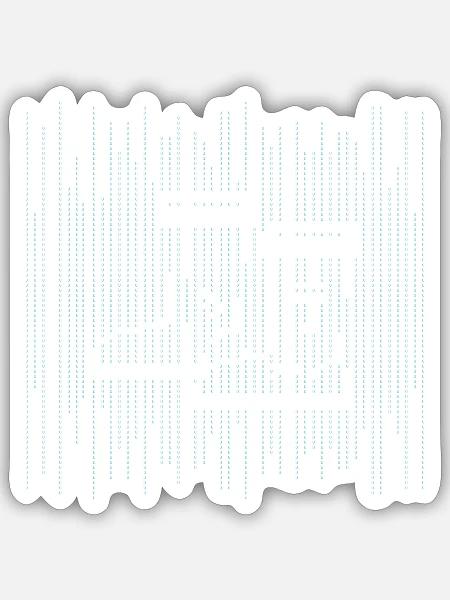  - Sticker size S (10 x 10 cm) - white matte