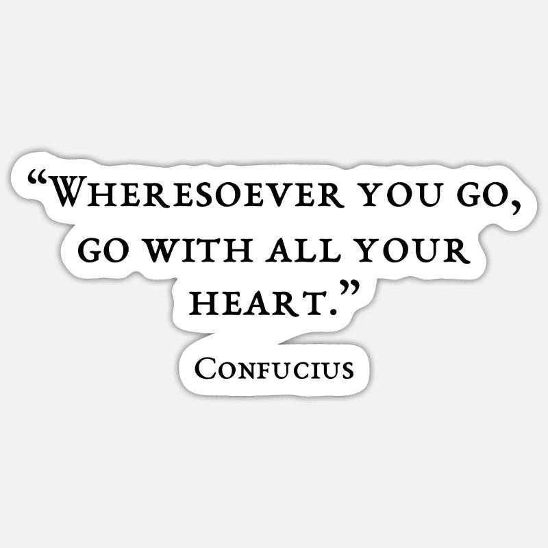 Quote from the philosopher - Sticker size S (10 x 10 cm) - white matte