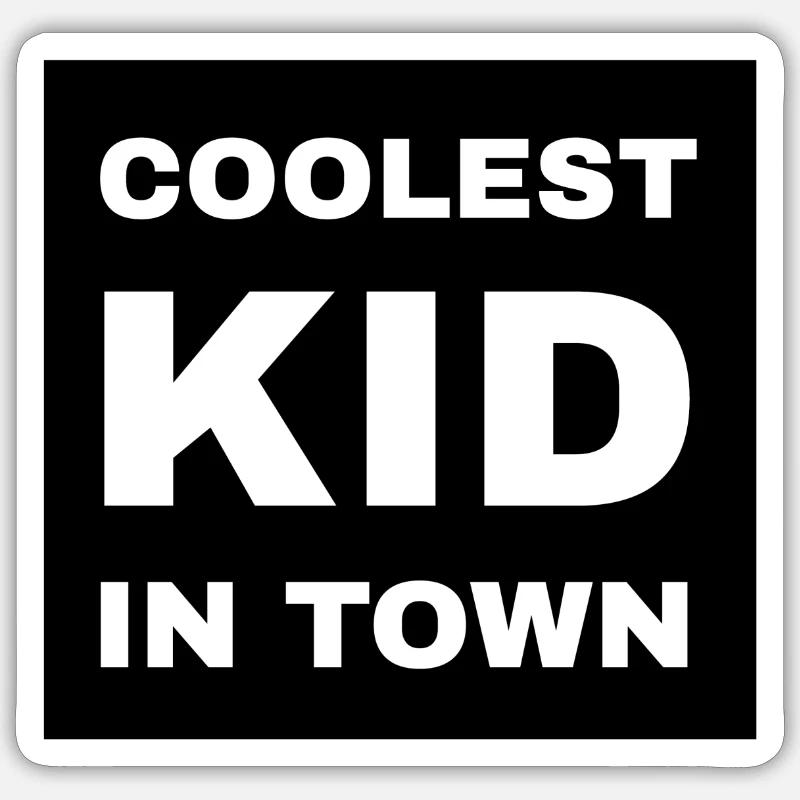 coolestkid - Sticker taille S (10 x 10 cm) - blanc mat