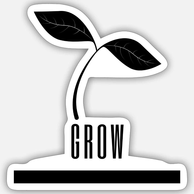 Development Growth Personality Sticker size S (10 x 10 cm)