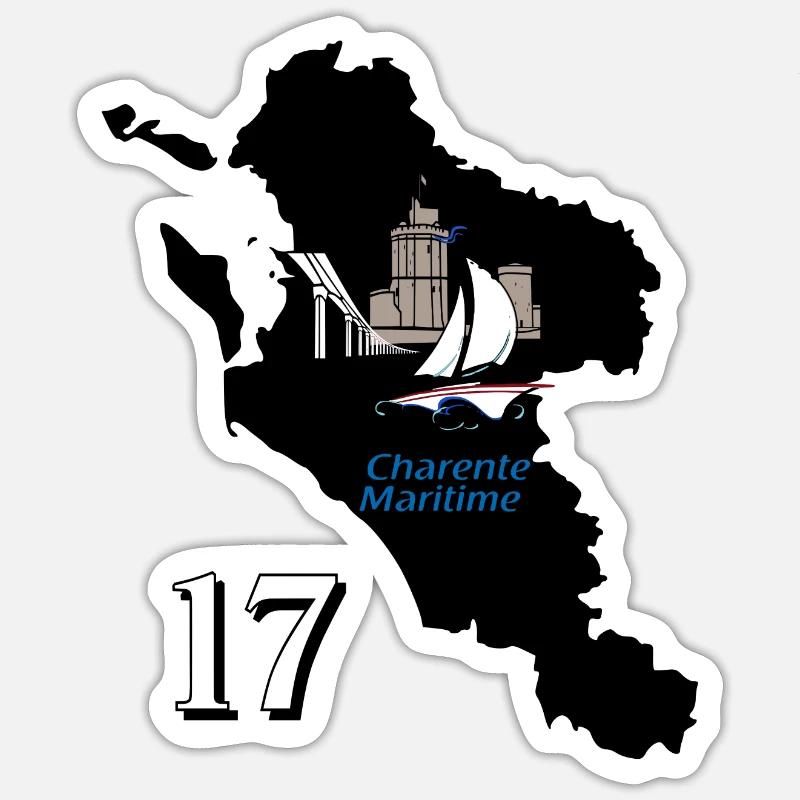 Charente-Maritime Sticker size S (10 x 10 cm)