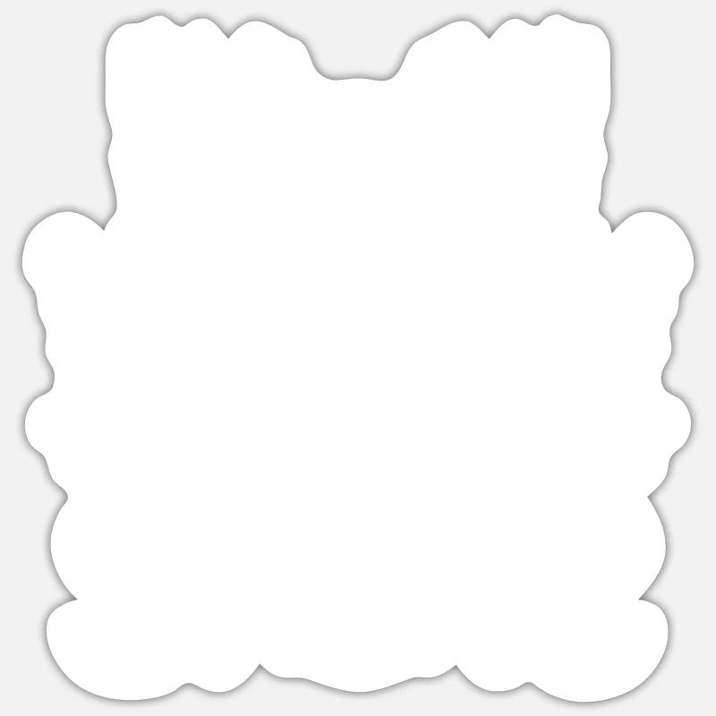 Feuer Drache - Sticker Größe S (10 x 10 cm) - Mattweiß