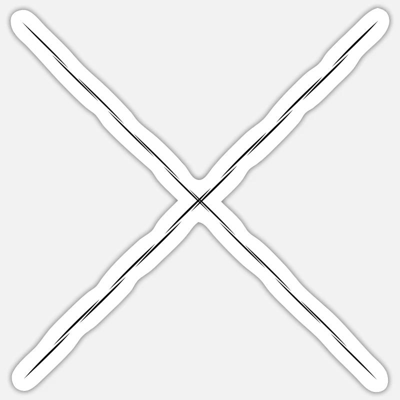 Symbole - Sticker taille S (10 x 10 cm) - blanc mat
