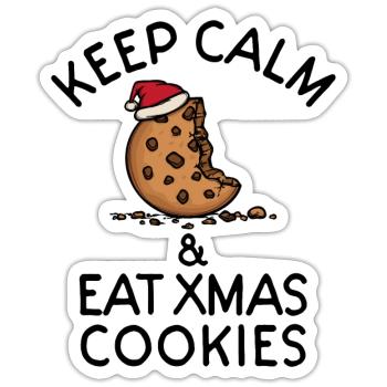 Statement Xmas Weihnachten - Sticker Größe S (10 x 10 cm) - Mattweiß - Vorne
