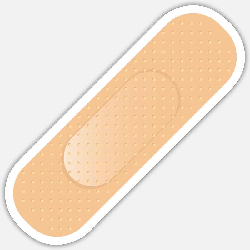 simple sticking plaster as a design element Sticker size S (10 x 10 cm)