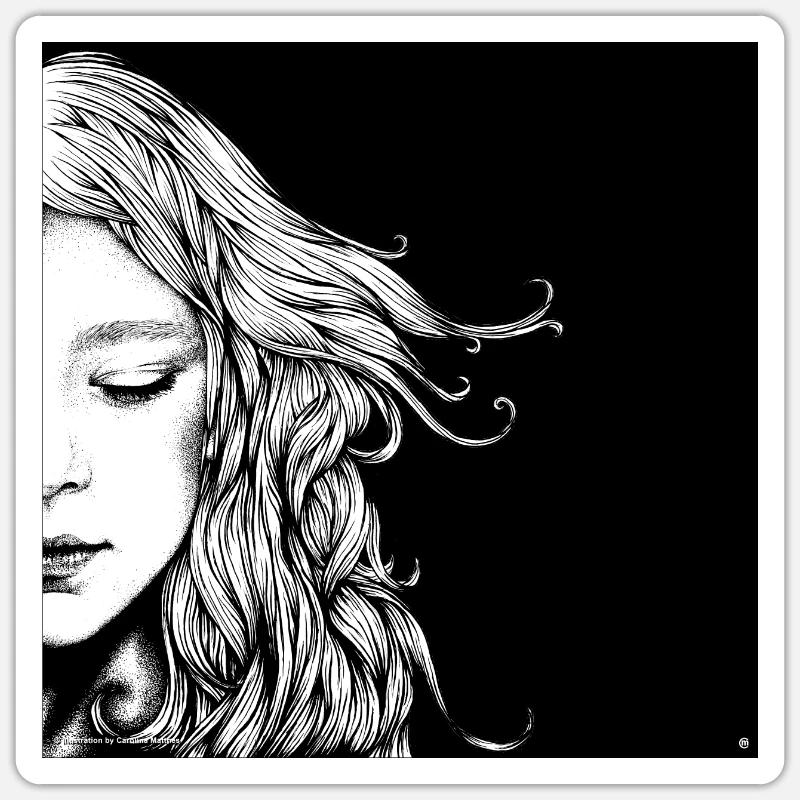 dreaming - Sticker size S (10 x 10 cm) - white matte