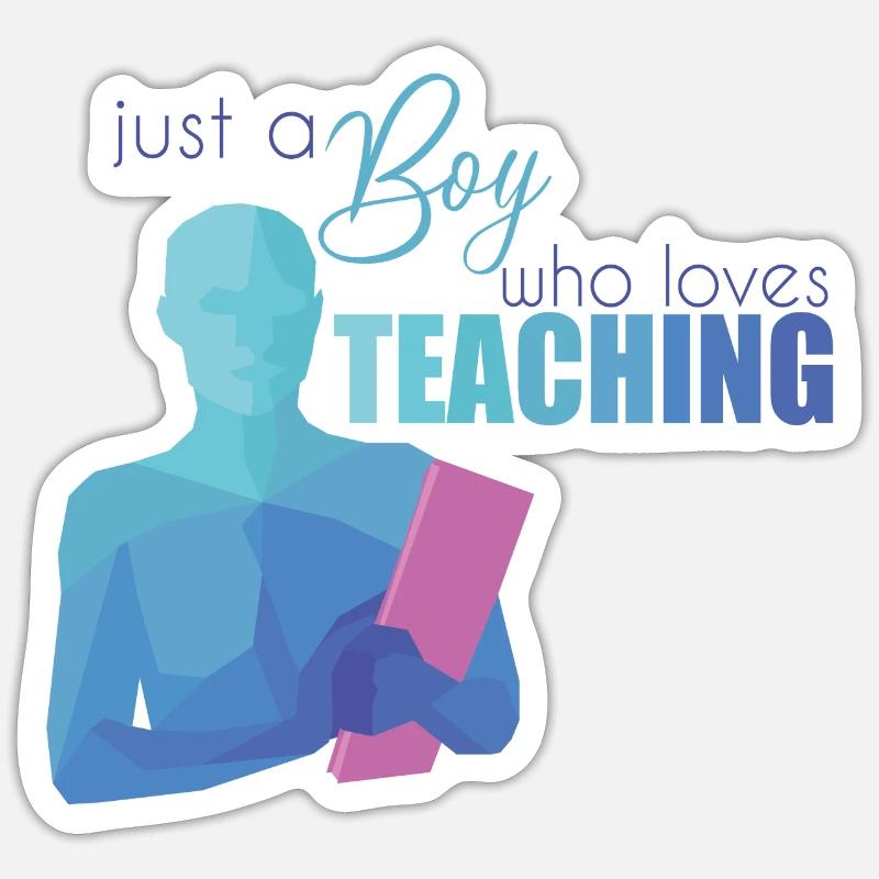 Enseignants - Sticker taille S (10 x 10 cm) - blanc mat