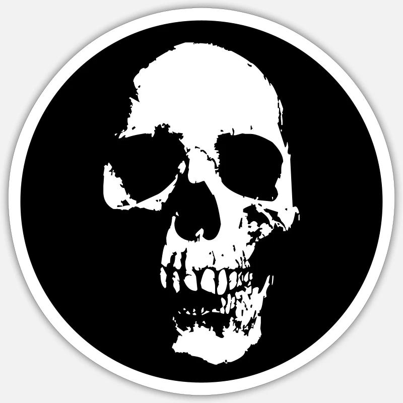skull Sticker taille S (10 x 10 cm)