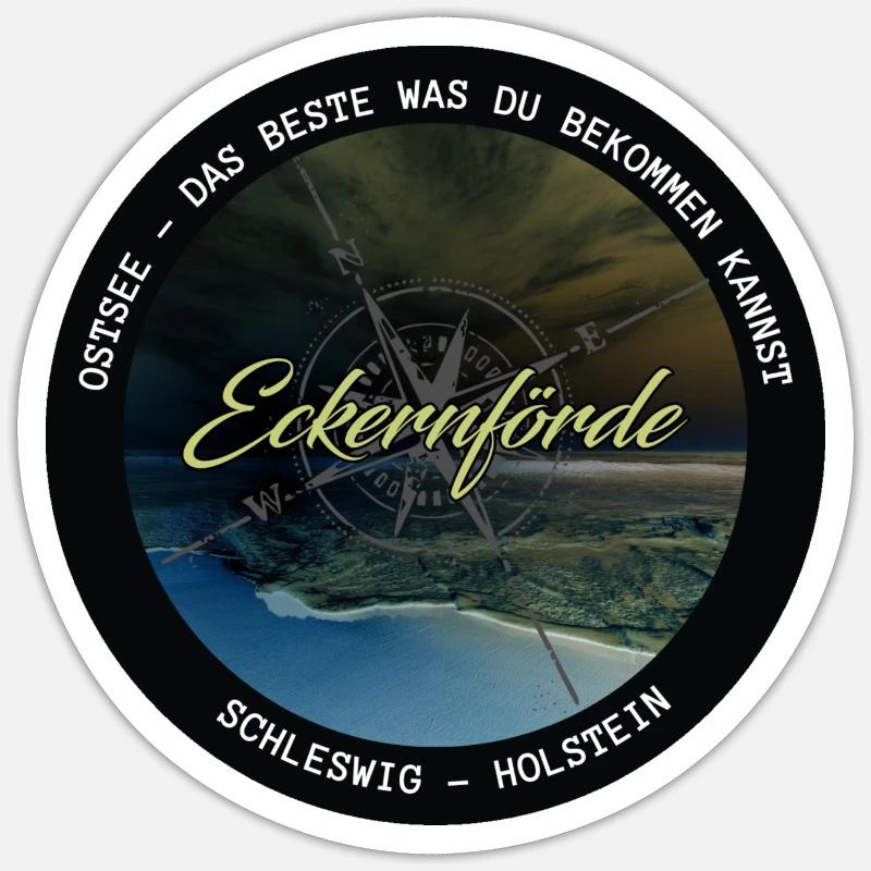 Ostsee - Eckernfoerde Sticker Größe S (10 x 10 cm)