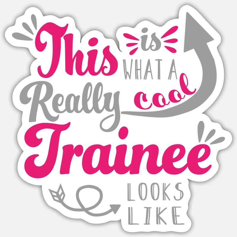 Trainee Trainee Apprentice Apprentice Gift Sticker size S (10 x 10 cm)